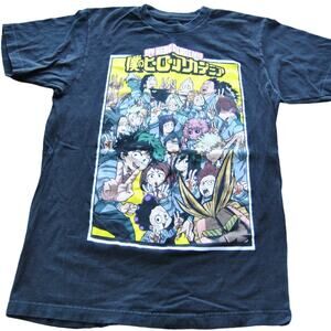 My Hero Academia Medium Black Short Sleeve Shirt w/ Big Logo